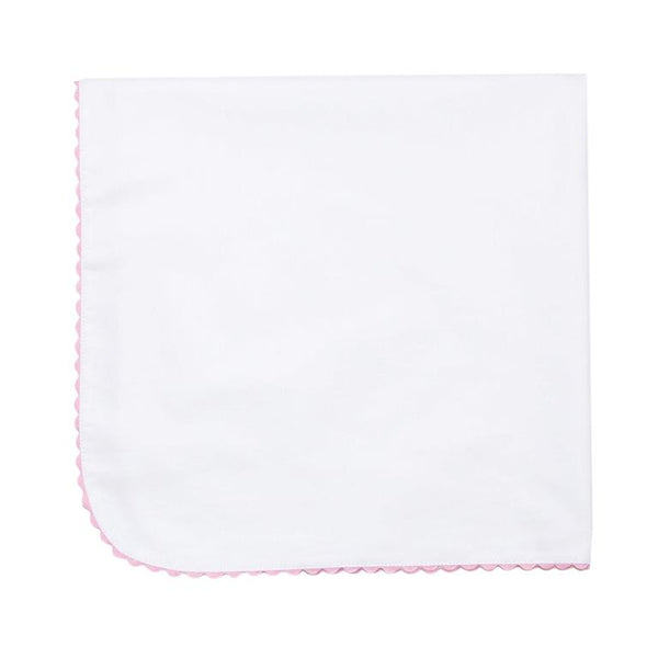 Pink Ricrac Pique Cotton Blanket