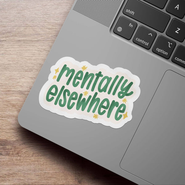 Mentally Elsewhere Matte Vinyl Sticker