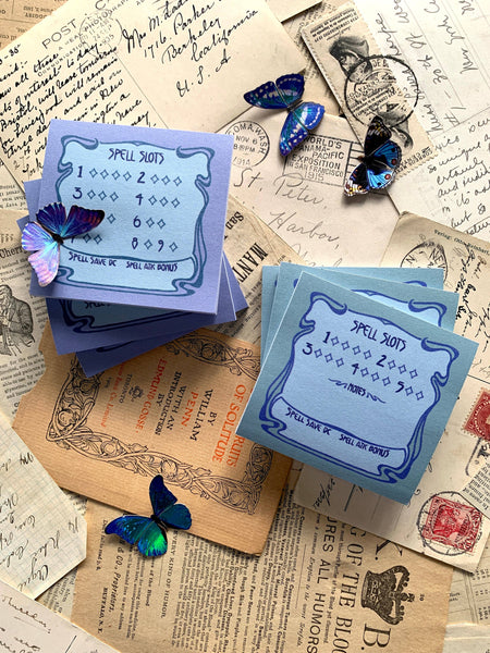 Spell slot sticky note for DnD: Full caster