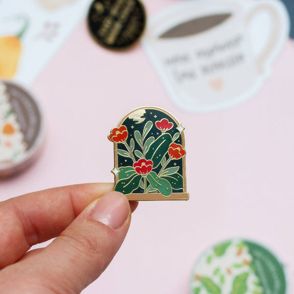 Nighttime Blossom Enamel Pin