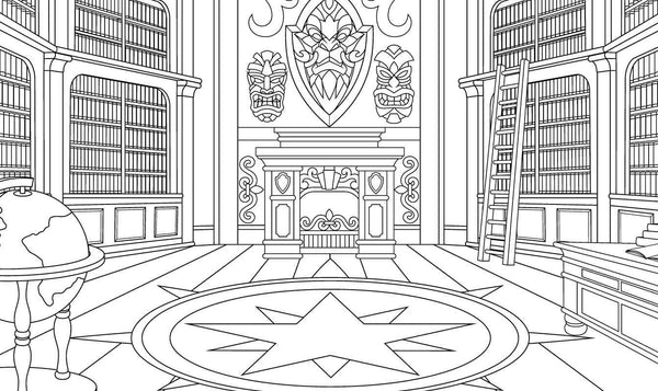Dark Academia Coloring Book by Rockpool Publishing: Paperback; 72 pages / English