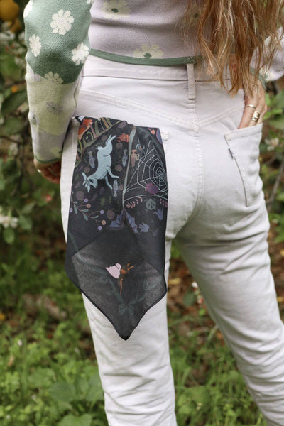 Altar Cloth Bandana: Wheel of The Fae