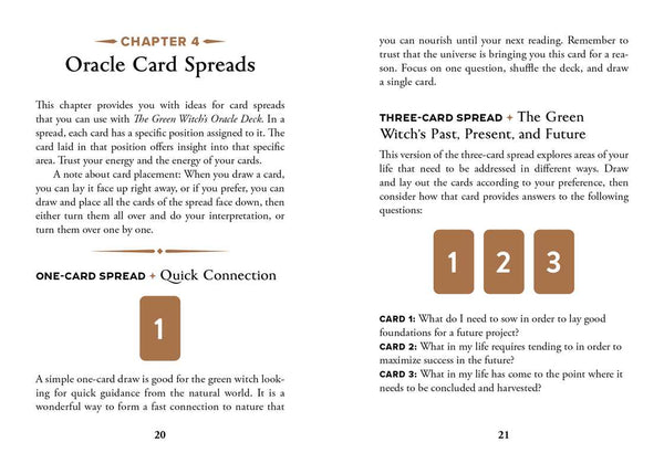 Green Witch's Oracle Deck by Arin Murphy-Hiscock: Flashcards; 100 pages / English