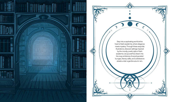 Dark Academia Coloring Book by Rockpool Publishing: Paperback; 72 pages / English