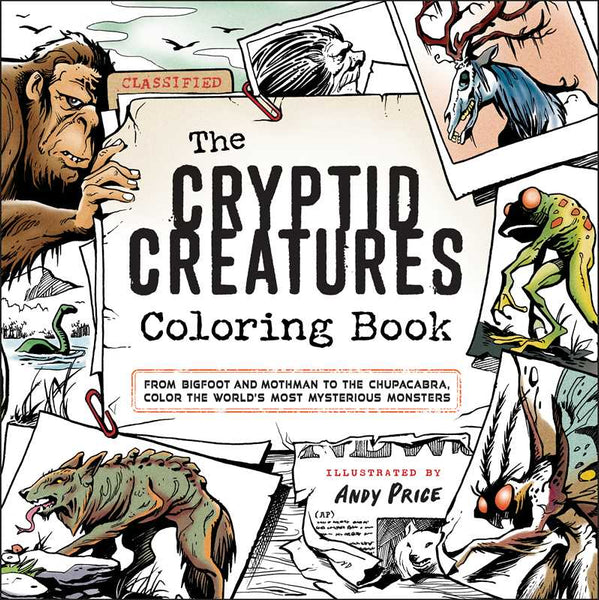 Cryptid Creatures Coloring Book by: Paperback; 64 pages / English
