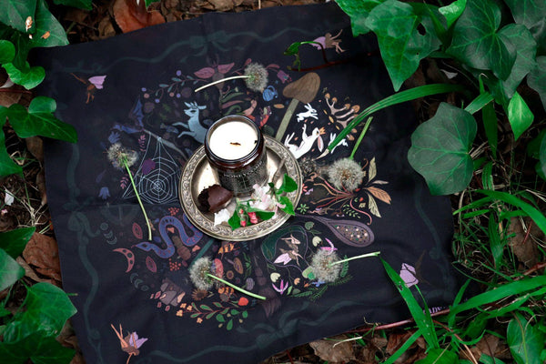 Altar Cloth Bandana: Wheel of The Fae