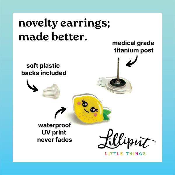 Alien Earrings: Green