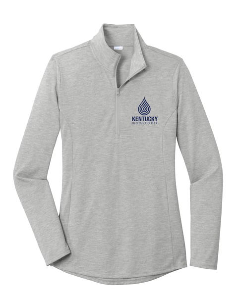 KBC Women's PosiCharge ® Tri-Blend Wicking 1/4-Zip Pullover