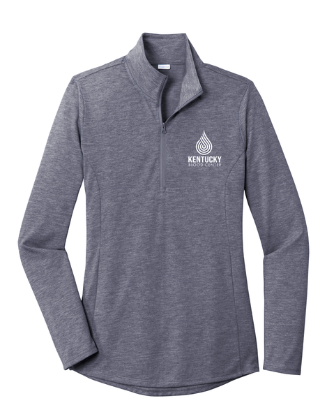 KBC Women's PosiCharge ® Tri-Blend Wicking 1/4-Zip Pullover