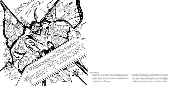Cryptid Creatures Coloring Book by: Paperback; 64 pages / English
