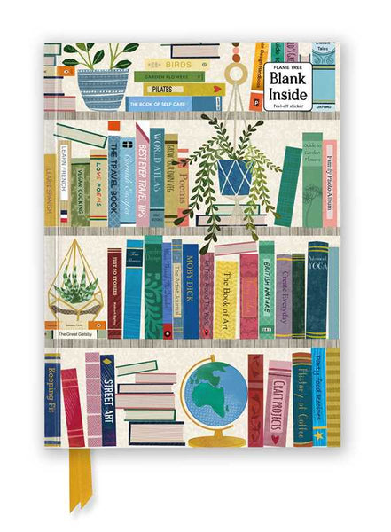 Georgia Breeze: Bookshelves (Foiled Blank Journal) by: Notebook / blank book; 176 pages / English