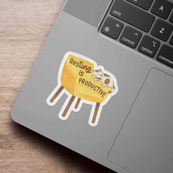 Resting Is Productive Matte Vinyl Sticker