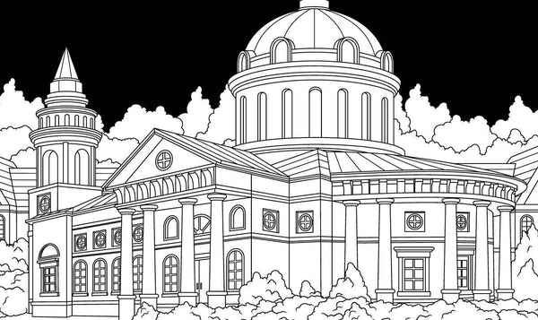 Dark Academia Coloring Book by Rockpool Publishing: Paperback; 72 pages / English