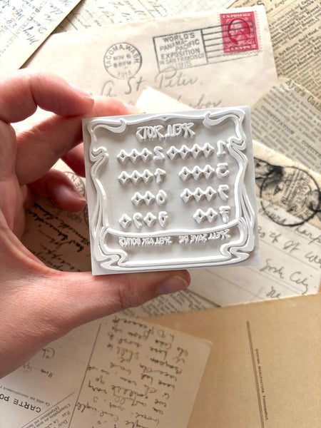 Spell slot rubber stamp for DnD: Half caster