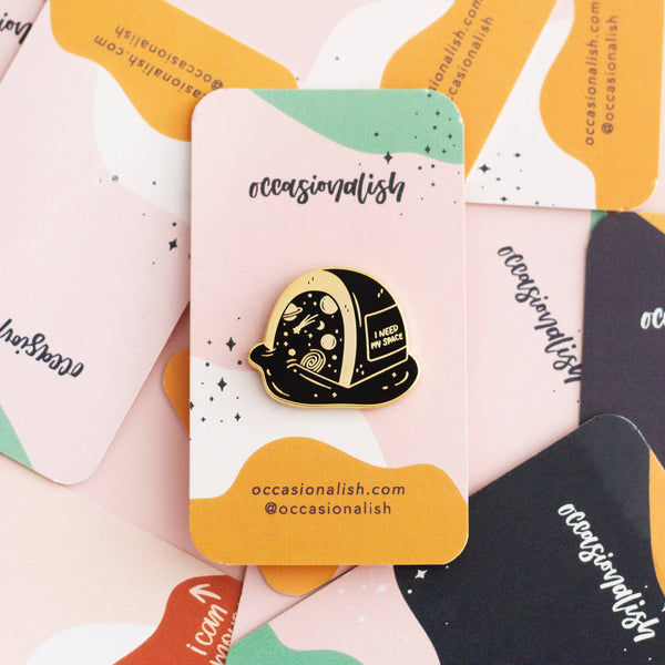 I Need My Space Enamel Pin
