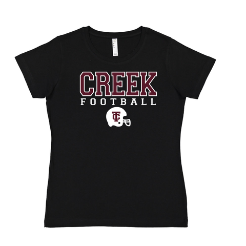 TCMS Ladies CREEK FOOTBALL with Helmet in Black