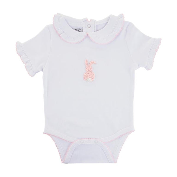 SALE Pima Cotton French Knot Bunny Bodysuit and Bib ***NO PERSONALIZATION***