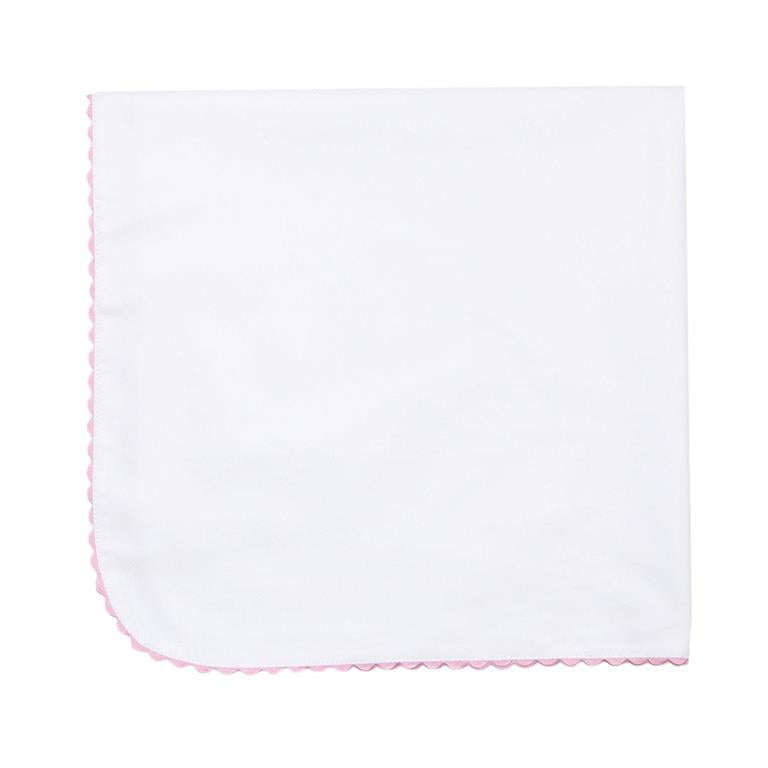 Pink Ricrac Pique Cotton Blanket