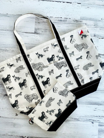 Puppy Love Everywhere Classic XL Boat Tote and Pouch