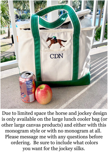Clearance Canvas Large Lunch Cooler Tote (Red Only)