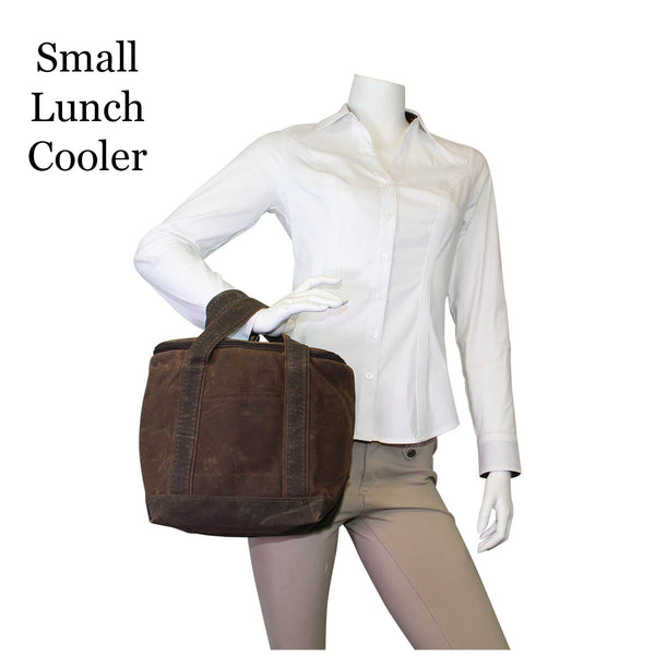 Clearance Waxed Canvas Lunch Cooler Tote